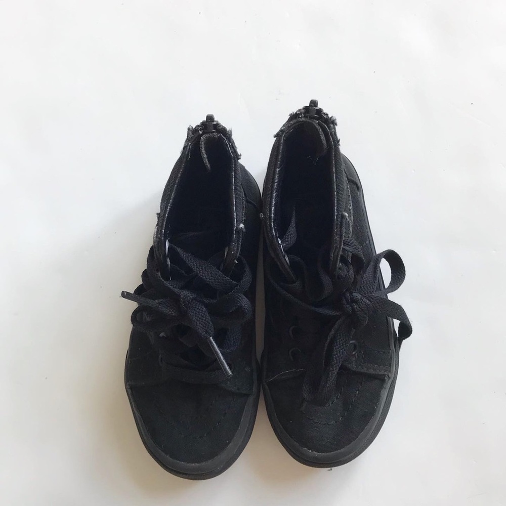Vans black SK8 high top sneakers VGUC size 10.5 - Picture 4 of 10